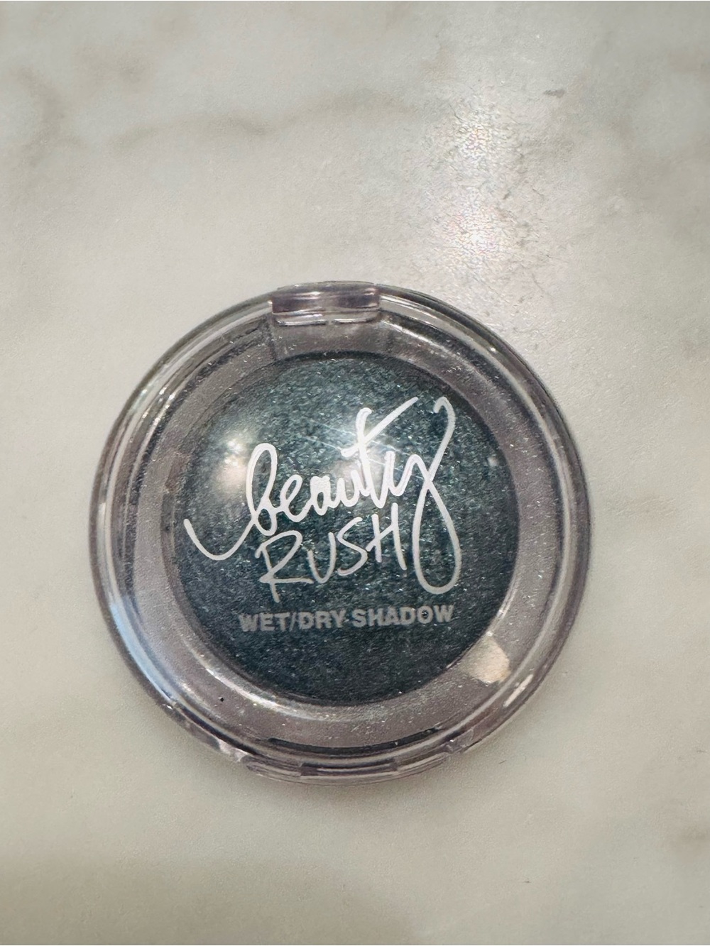 Teal Shimmer Wet/Dry Eyeshadow by Beauty Rush in shade “Jade a kiss”